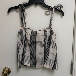 cropped plaid tanktop